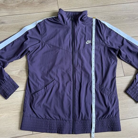 Nike Full Zip Purple Windbreaker Jacket Lightweight Athletic Coat Size Large - Picture 7 of 9